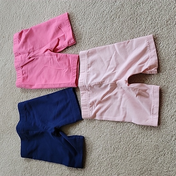 Girls 2T Carter's Simple Joys Pink Dark Pink Blue Shorts Read - Picture 3 of 5